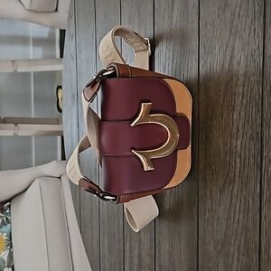 True religion women's color block small Crossbody bag with horseshoe logo